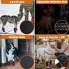 4 Stück Wasserdichte Hundeschuhe Wasserdichte Gummi-Hundestiefel Atmungsaktiv Warm Reflektierendes Band Hundeschuhe Bequem Rutschfest Haustierprodukt