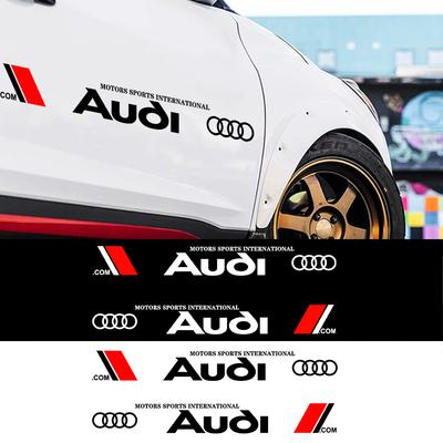F2 Car Styling Door Side Sticker Waterproof PVC Body Window Decals Accessories For F2 A4 B6 B8 B7 A6 C5 C6 C7 A3 A5 Q3 Q5