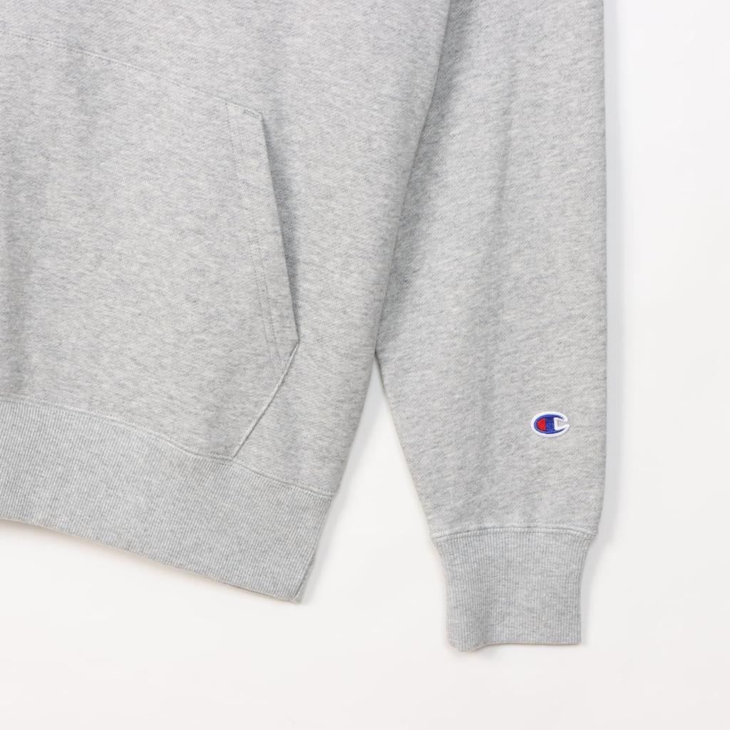 Długa bluza z kapturem Oxford z logo One Point Grey [Champion], rękaw, polar, haft, bluza, C3-W101/C3-W101Z/C3-W101L/C3-Y136L, męska,