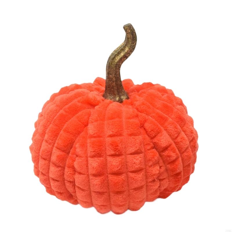 Thanksgiving Seasonal Fabric Pumpkin Sculpture Display Realistic Detailing Ornament For Indoor Themed Decors J0MC