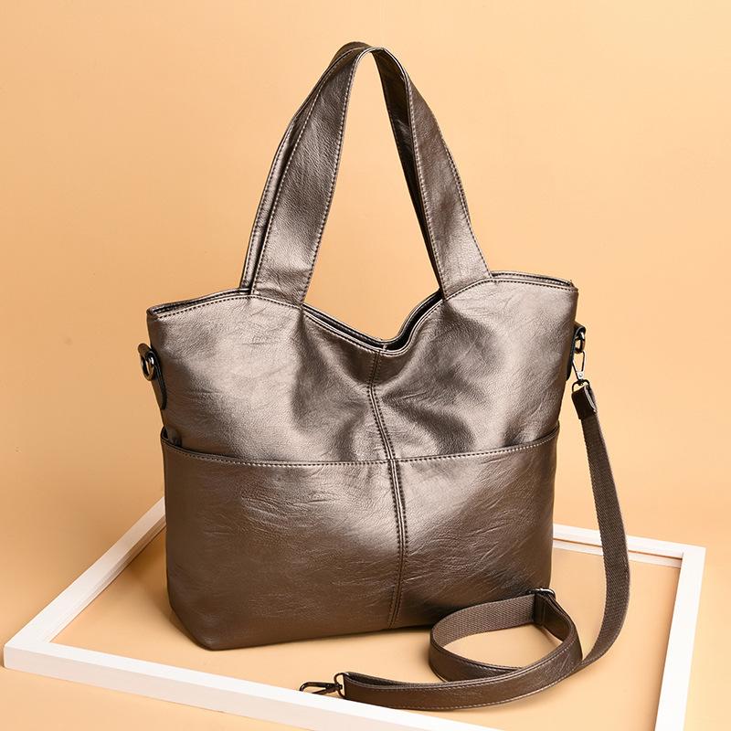 High-quality Soft Leather Women's Handbag Large Capacity Mid-bag Inner Liner Can Be Used Separately for Autumn and Winter New Women's Bag