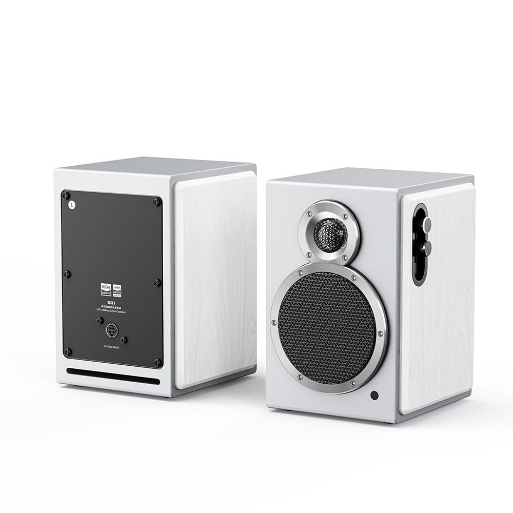 FIIO SA1 White from an authorized Japanese serial number Active speaker Desktop Bluetooth FIO-SA1-W [Shipped retailer, included]