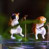 Fish Landscaping Cartoon Cat Statue Cute Fishing Cat Figure Cute Cat Landscaping Decor Home Car Interior Decoration