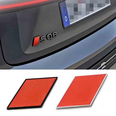 1 stk 3D Metall Bil Bakre Bagasjerom Skjerm Emblem Merke Klistremerke for A3 A4 A5 A6 A7 Q3 Q5 Q7 S3 S4 S5 S6 S7 Styling Dekorasjon Tilbehør