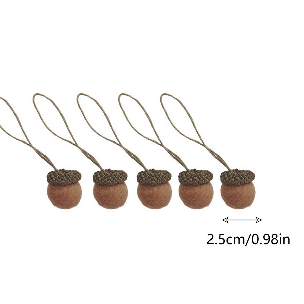 Filz Eichel Ornamente Herbst Thanksgiving Filz Eichel Anhänger Herbst Eichel Form Herbst Baum Schmuck Für Tür Fenster Treppengeländer