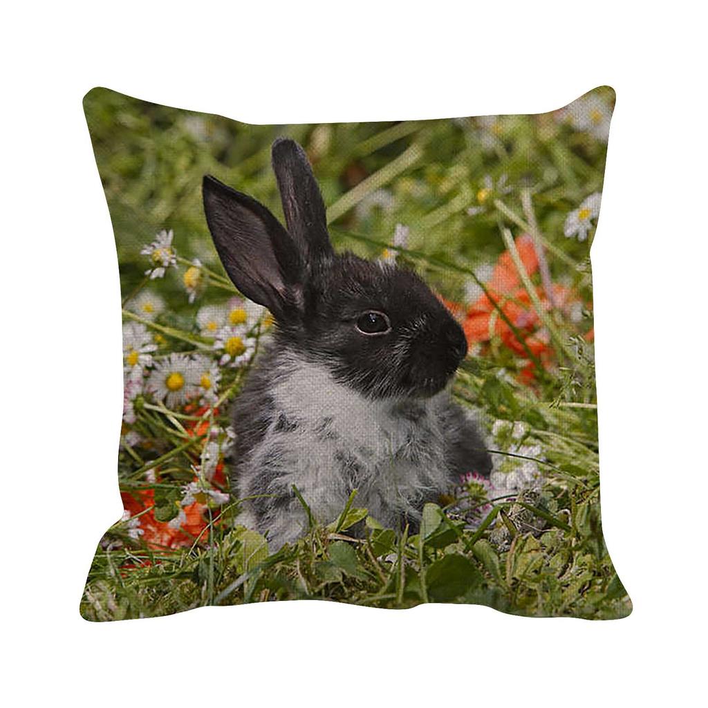 rabbit pillow cover