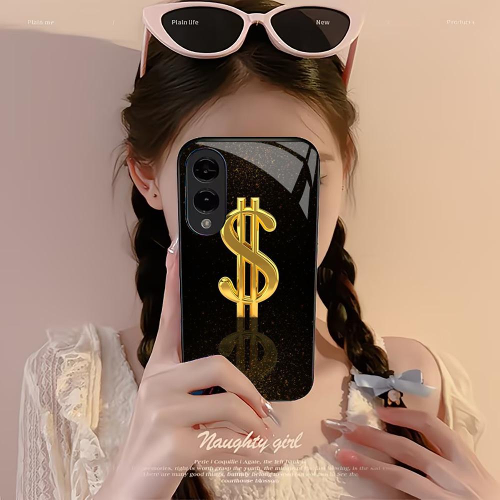 Wealth US Dollar Exquisite luxury High-end PhoneCase Glass PhoneCase for Samsung Galaxy S26 S25 S24 S23 S22 S21 FE,Ultra,Plus