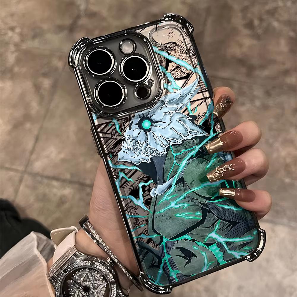 Anime Kaiju No 8 Kafka Phone Case For iPhone 16 E 15 14 13 12 11 Pro Max XS X XR Plus Mini SE 2020 2022 Plating Coque Funda