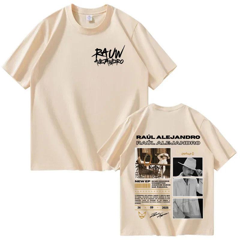 Singer Rauw Alejandro Album Cosa Nuestra T Shirts Mens Womens Fashion Short Sleeve Tshirts Casual Oversized Tshirt Streetwear
