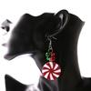 Round Pendant Bell Earrings for Girls, Fashionable Christmas Cute Cartoon Earrings Gift