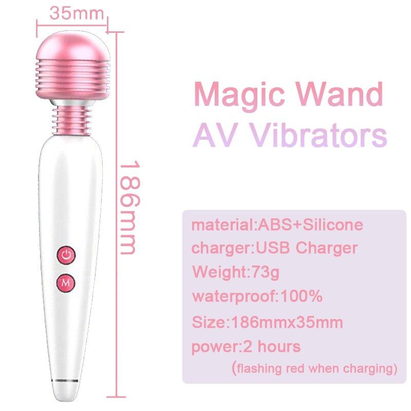 6 Speeds Charged Vibrators for Women G-Spot Massager Sex Toys Women Clitoris Stimulate Adult  Products