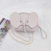Korean  Solid Color Pu Leather Phone Purses Mini Elephant Crossbody Bags Ladies Lovely Casual Bags For Women