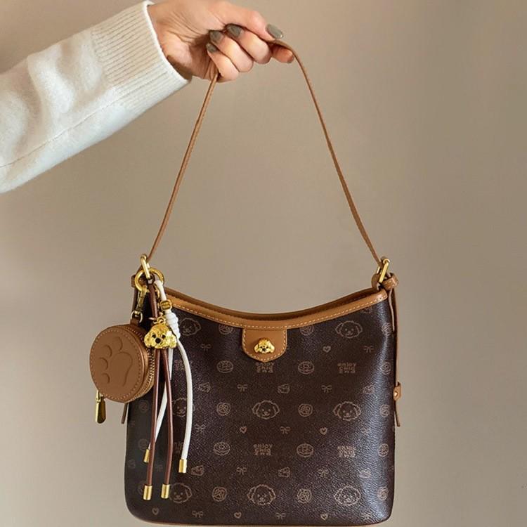 

Women s 2025 South Wind Chestnut Puppy Tail Crossbody Tote Bag