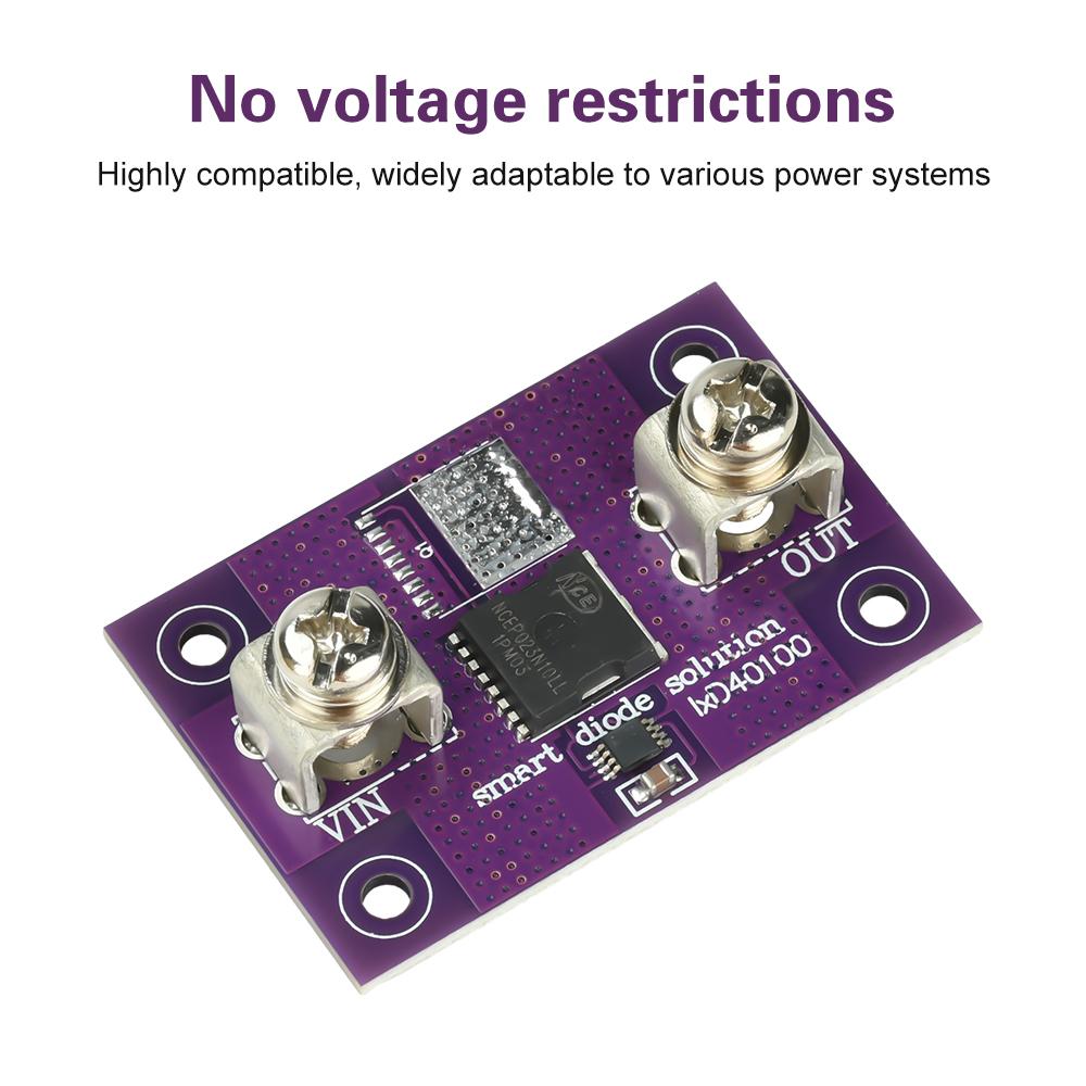 40A 60A No Voltage Limitation Ideal Diode Module Solar Energy Anti Reverse Irrigation Battery Charger Protection Board