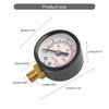 40mm Pool Filter Water Pressure Dials Hydraulic Pressure Gauge Meter Manometer 1/8" NPT for Air Compressor Water Systems