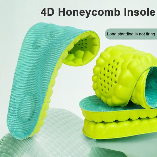 Breathable Insoles Shock Absorption Fast Drying Shoe Inserts Running Sports Insoles Moisture Absorbing Running Orthopedic Care Insoles