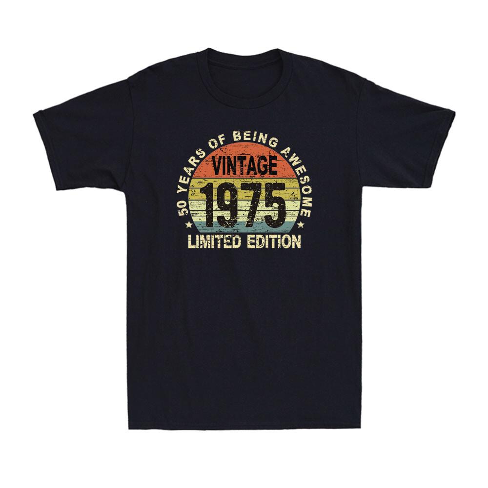 50 Year Old Gifts Vintage 1975 Limited Edition 50th Birthday Retro Men s T-Shirt XXXL