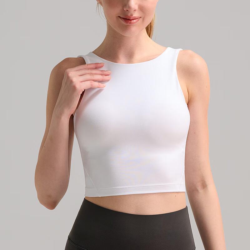 

Junbie High-Neck Yoga Vest with Integrated Sports Bra
