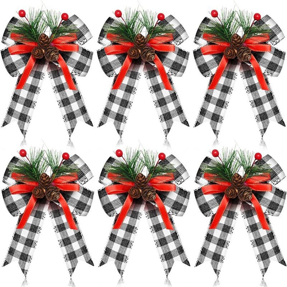 

Large Christmas Tree Finisher Bow with Velvet Material and Edge Binding Ribbon for DIY Holiday Decoration Ornament