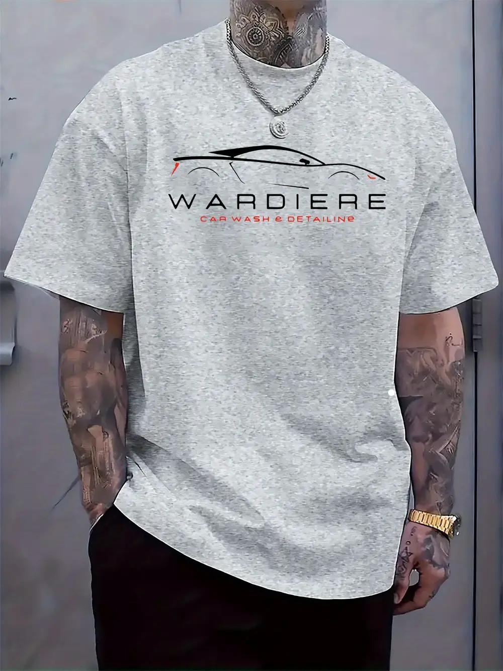 

WARDIE RE Car Wash Beauty Sign Print Short Sleeve T-shirt XXXXL