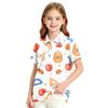 Girls Casual Short Sleeve Print School Uniform T-Shirt for Back To School and Everyday Wear