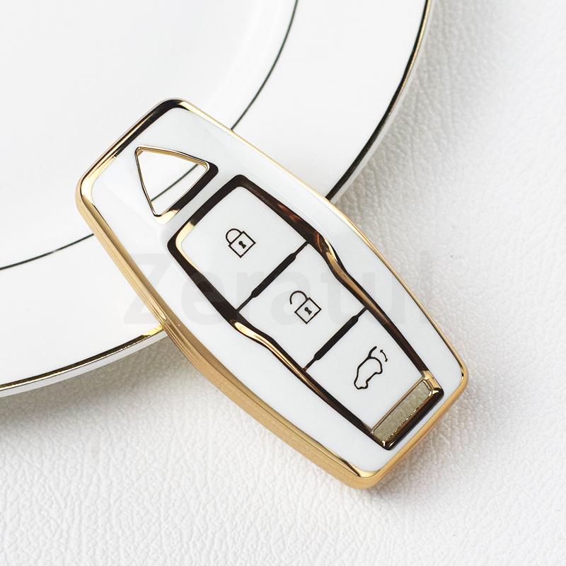 3/4 Botton Tpu Car Key Case Cover For Mitsubishi Outlander Auto Smart Remote Shell Fob Holder Keyless Protector Accessories