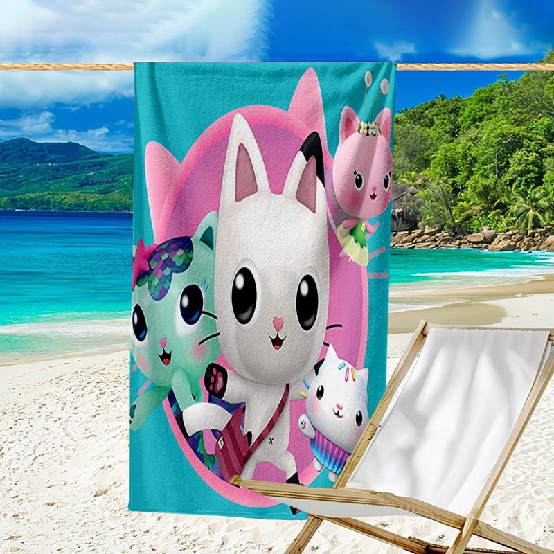 1pz Gaby's Bubble House4 Asciugamano da Spiaggia, Attrezzatura per Spiaggia e Piscina al Mare, Fantasia alla Moda, Rettangolare, Essenziali da Viaggio
