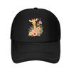 Baby Giraffe Floral Watercolor Nurse Mesh Baseball Cap For Womens Unisex FeUnisex Beach Dad Hat Hip Hop