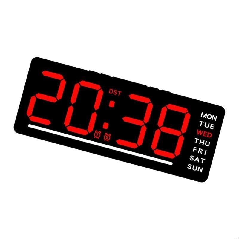 62KD LED Clock Digital Alarm Clock With Adjustable Brightness And Temperature Display Multifunctional For Home Or Office Use