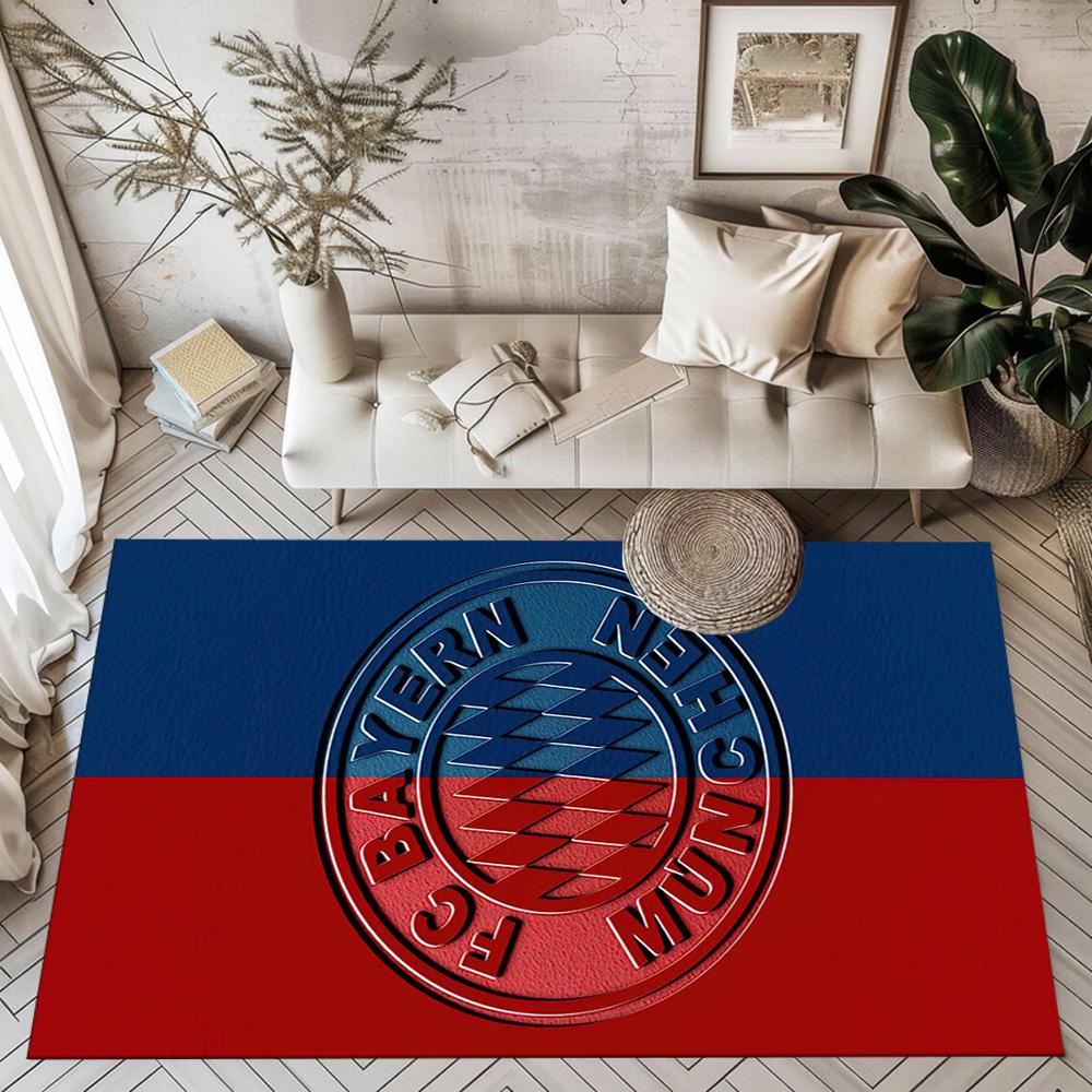 Bayern Munich Abstract Art Square Rugs Are a Great Choice for Living Rooms, Bedrooms, Home Décor, and As Gifts