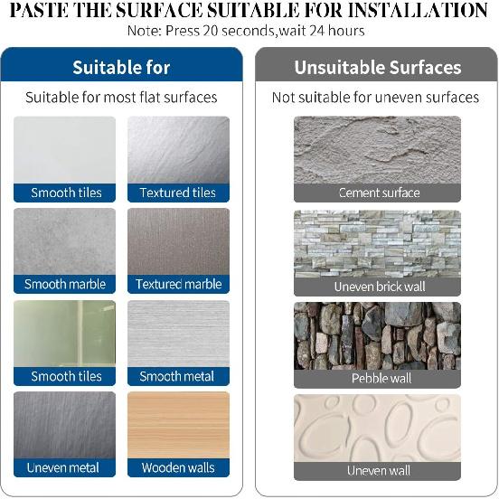 Theaoo Paper Towel Holder - Under Cabinet Paper Towel Holder for Kitchen, Adhesive Paper Towel Roll Rack for Bathroom Towel, Wall Mounted Matte Black