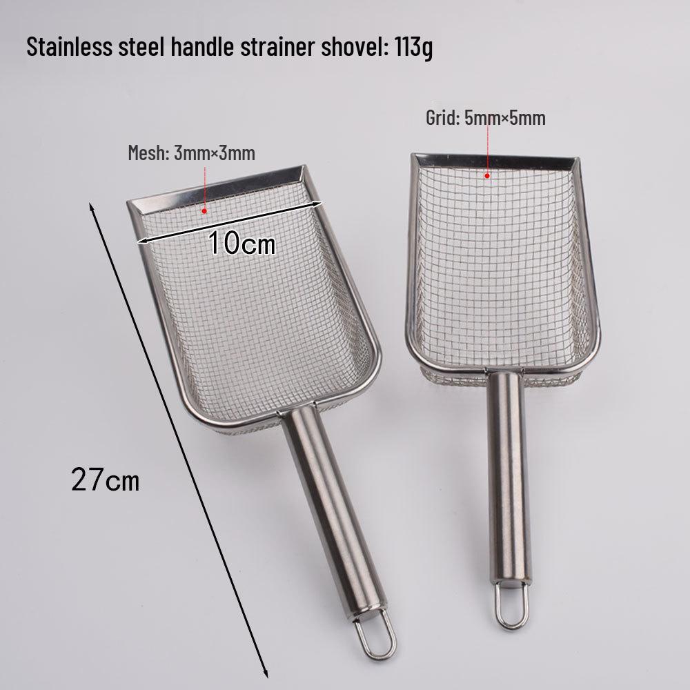 Stainless Steel Cat Litter Scoop with Mesh Sifter for Bentonite and Walnut Sand