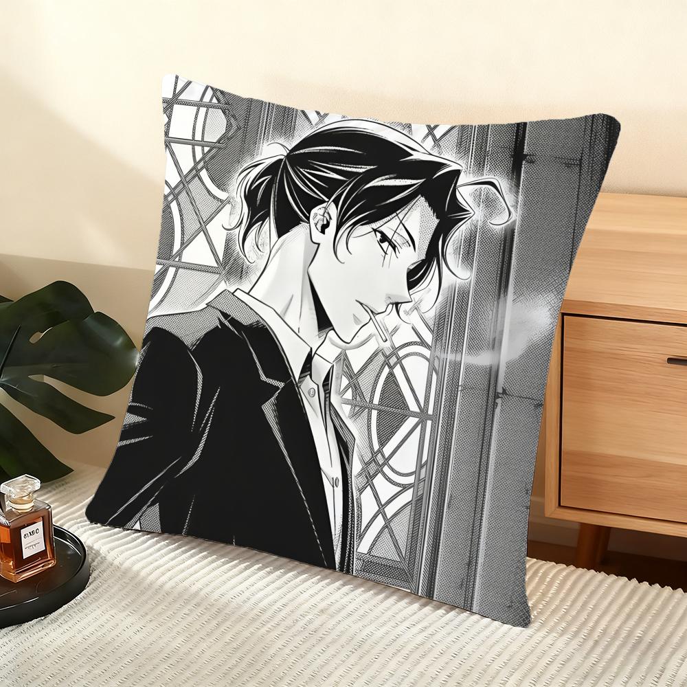 Anime M-Moriarty Der Patriot Kissenbezug Weicher Kurzer Plüsch Kissenbezug Glatte Gemütliche Textur Ästhetisches Kissenbezug Heimdekoration