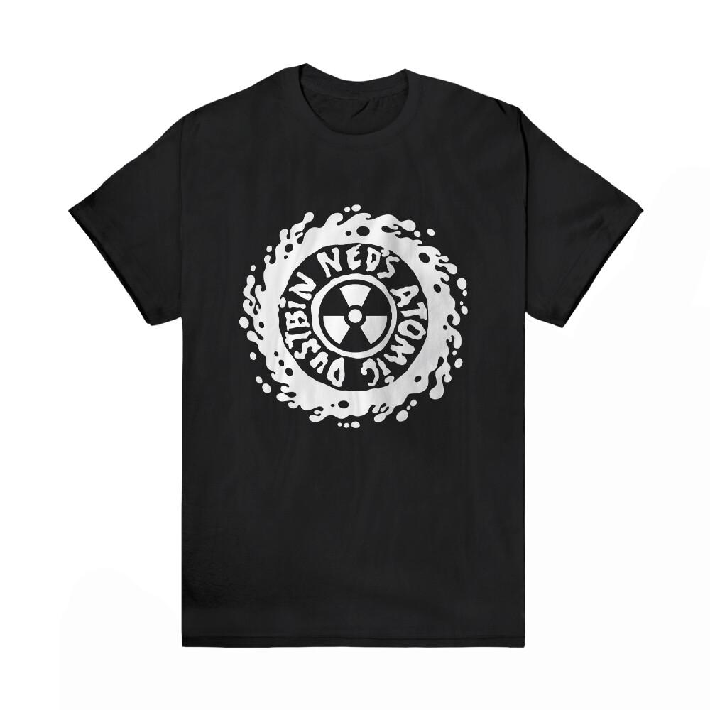 Neds Atomic Dustbin Yellow White Logo Mens Black T-Shirt SMALL XXXXL