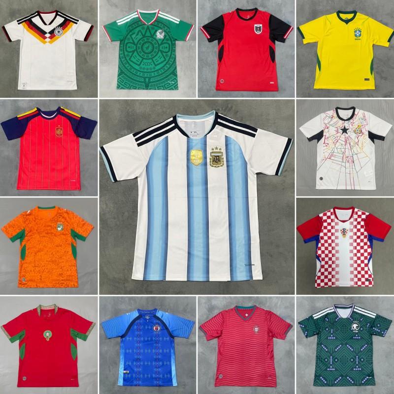 Fotbalový dres Mistrovství světa 2026 Argentina Brazílie Španělsko Mexiko Portugalsko Itálie Národní tým Fotbalový dres Krátký rukáv Unisex