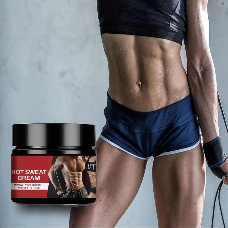 Fat Sweating Cream, Firming Abdominal Muscles, Exercise and Fitness Massage Cream, Reducing Abdominal Fat
