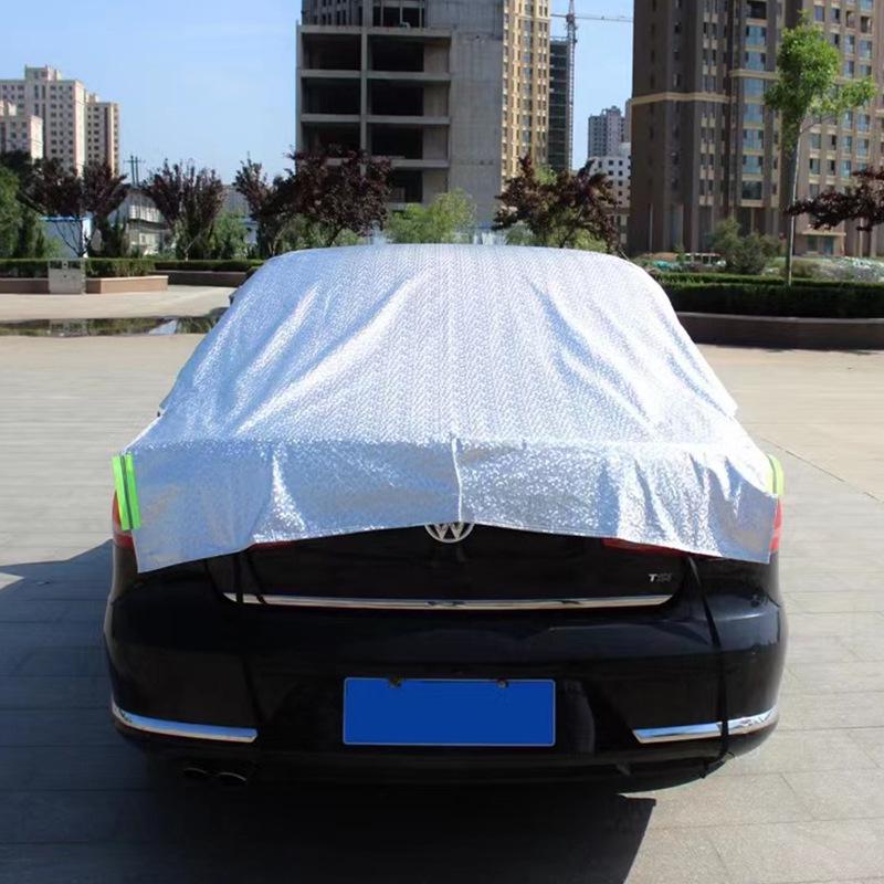 Four-Season Half Car Cover: Heat-Insulating Sunshade with Thickened Aluminum Film