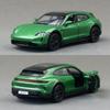 1/36 Porsche Taycan Turbo S Toy Car Model MSZ Diecast Metal Miniature Pull Back Sound & Light Collection Goft For Children Boy