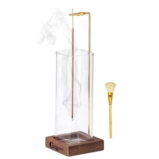 CEREMONY incense holder no ash spills stand stylish (incense not included)