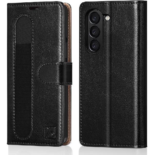 Чехол Belemay для Samsung Galaxy Z Fold 5 с держателем для S Pen, слотами для карт - Кошелек-чехол из натуральной кожи с RFID-блокировкой, защитный флип-фолио