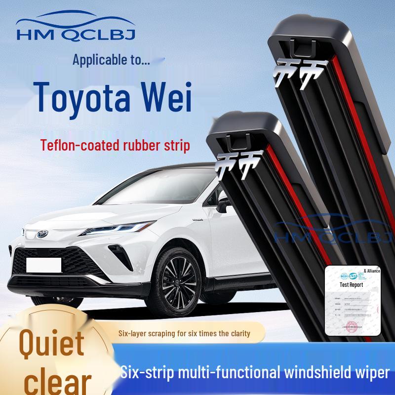 Rahmenloses Universal-Scheibenwischerblatt für Toyota Venza - Multifunktionale Doppelstreifen, 6-lagiges Design