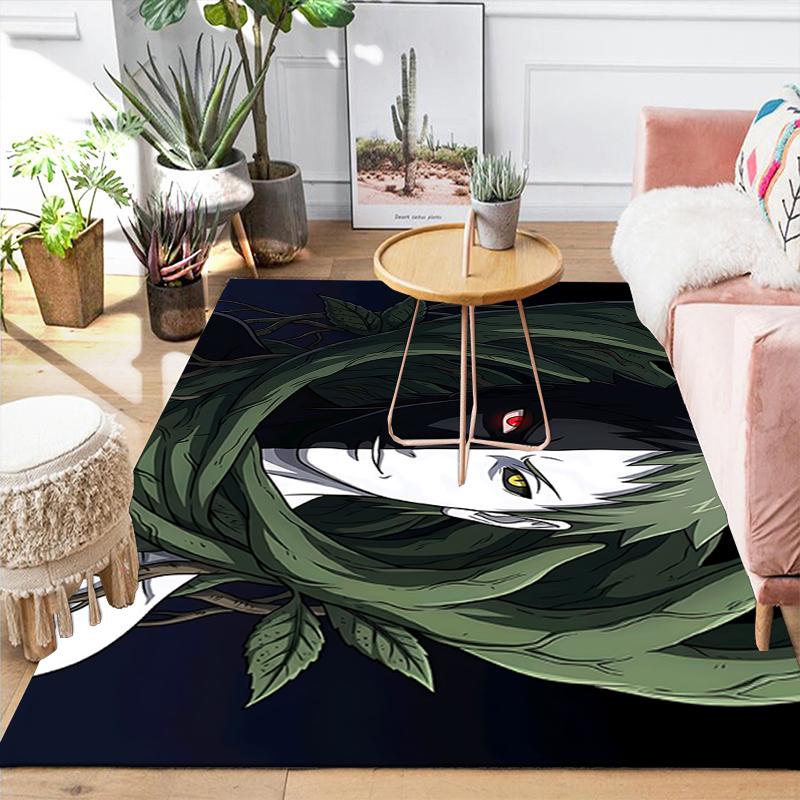 1Pc Green Leaf Figure Rug, Office Carpet Indoor Outdoor Doormat, Non-Slip, Comfortable, Living, Christmas Halloween, Xmas Gift S1223
