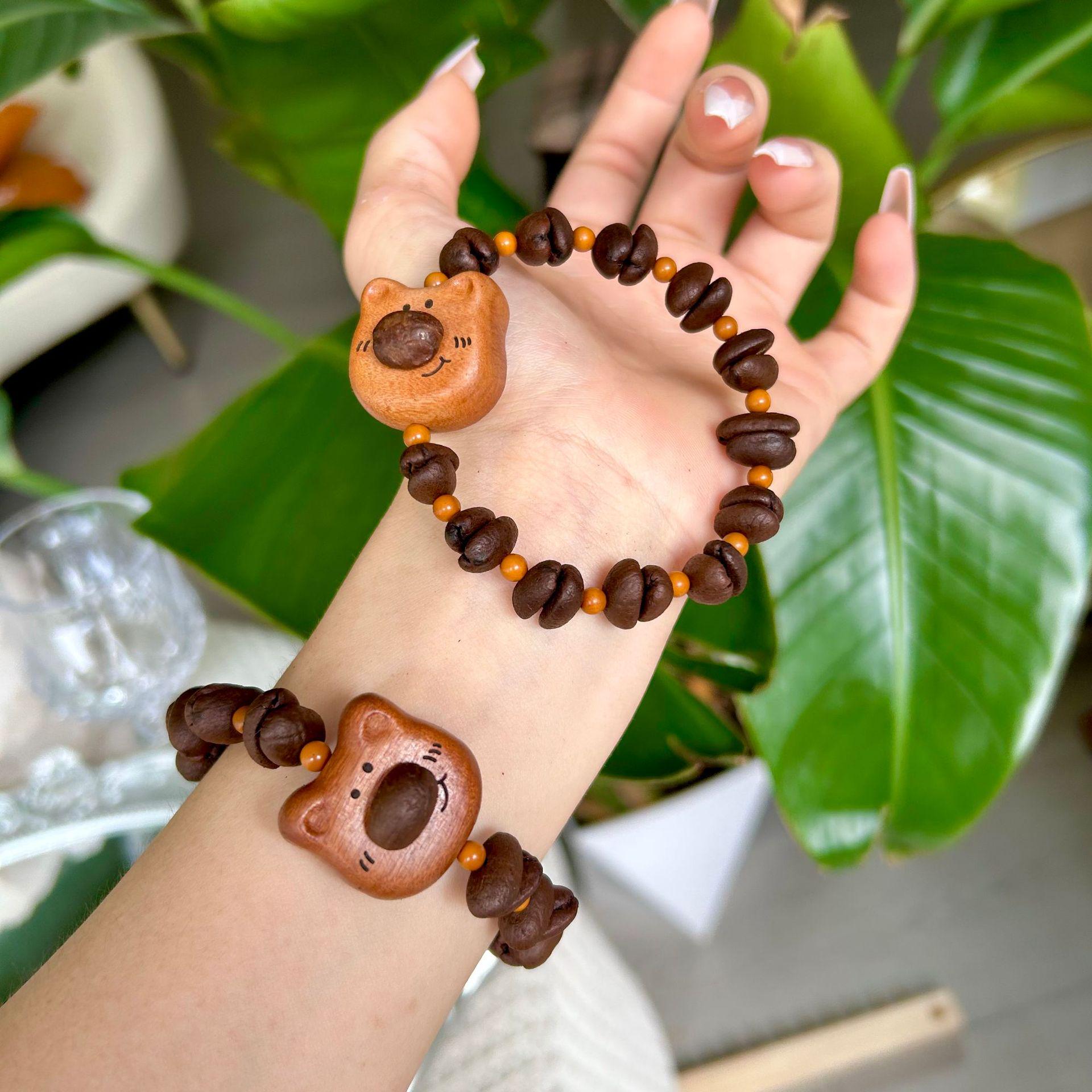 

Autumn 2025 Barbie Sandalwood Bear Bracelet - Cute & Trendy