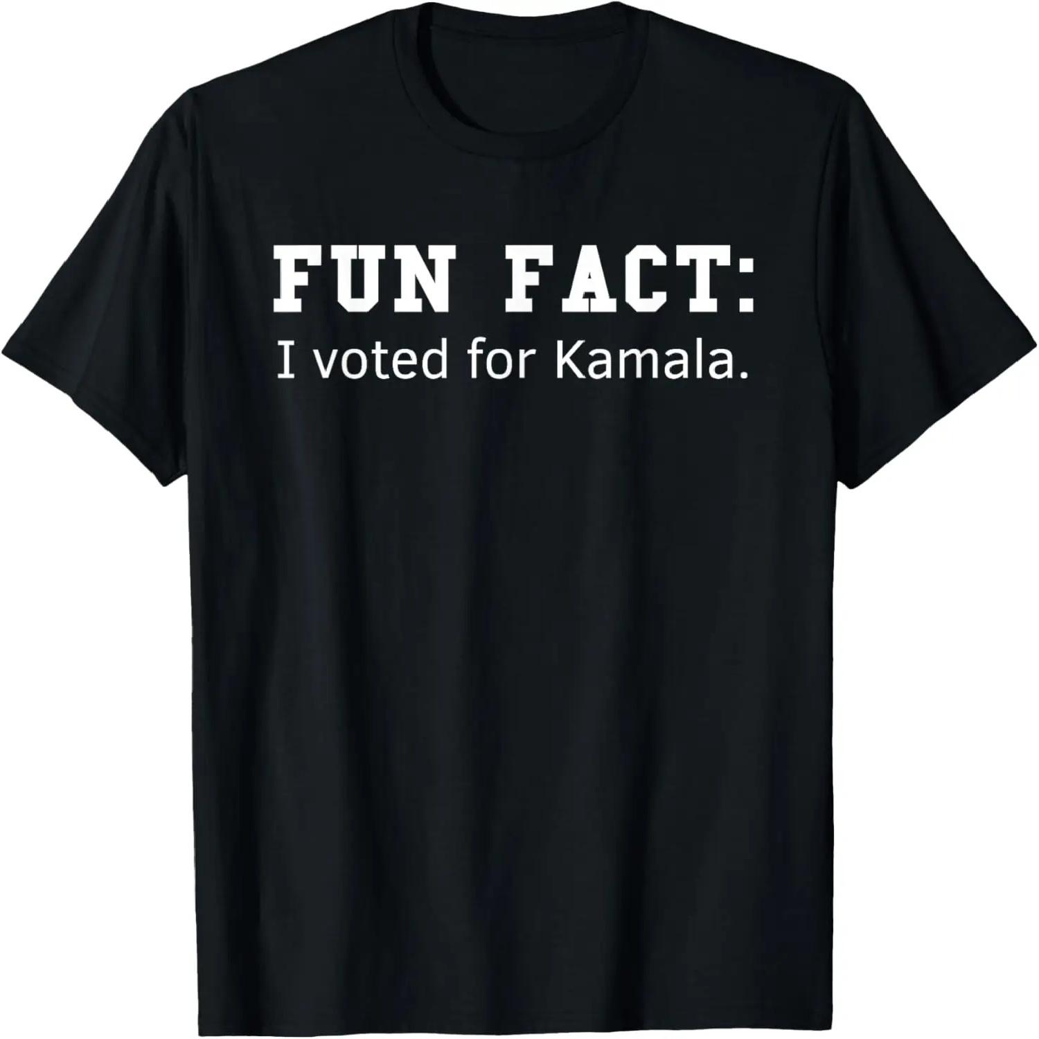 Fun Fact I Voted For Kamala Harris 2024 Women President Vote T-Shirt XXXXXL