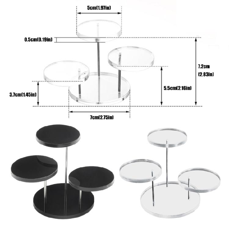 Contemporary Acrylic Jewelry Display Tower Multi Layer Jewelry Organizers For Necklaces Bracelets And More