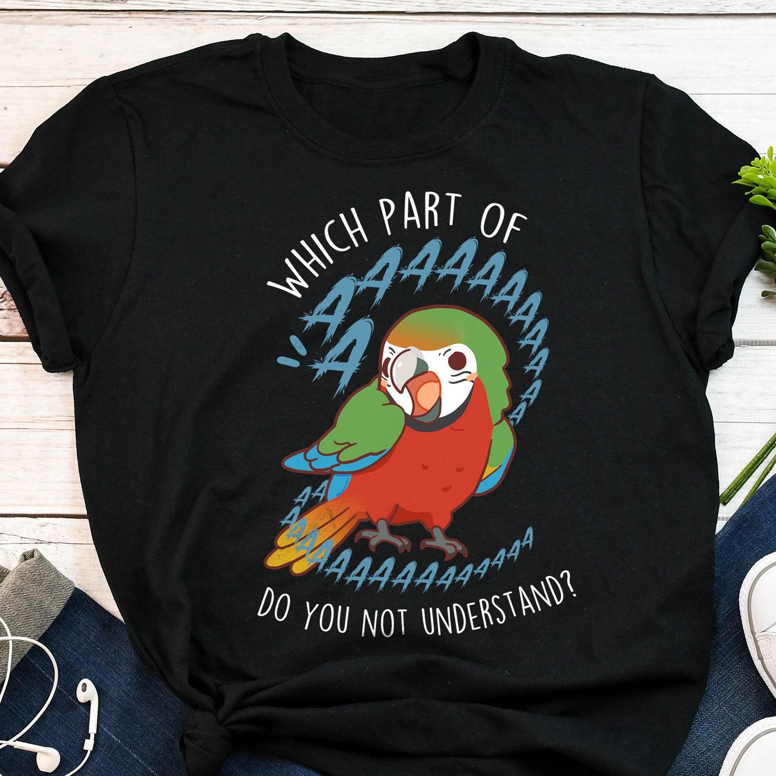 Harlequin Macaw Shirt, , , Funny Parrot Lover Gift, Cute Pet Bird T-shirt, Hybrid Macaw Mom Tee, Macaw Dad Top, Scream 110