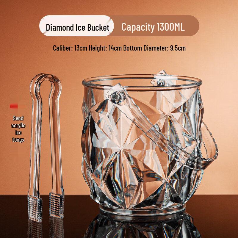 ZISIZ Thickened Commercial Bar Ice Bucket