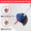5 Pcs String Trimmer for Head Blades Replace Plastic Cutter Blades Replacement Weed for Head Blades