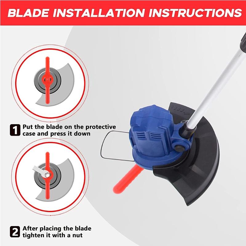 5 Pcs String Trimmer for Head Blades Replace Plastic Cutter Blades Replacement Weed for Head Blades