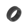 8MM Mens Spinner Ring Noiseless Titanium Steel Cool Anxiety Ring for Anxiety Stress Relieving Black No. 8 57mm   2.2in